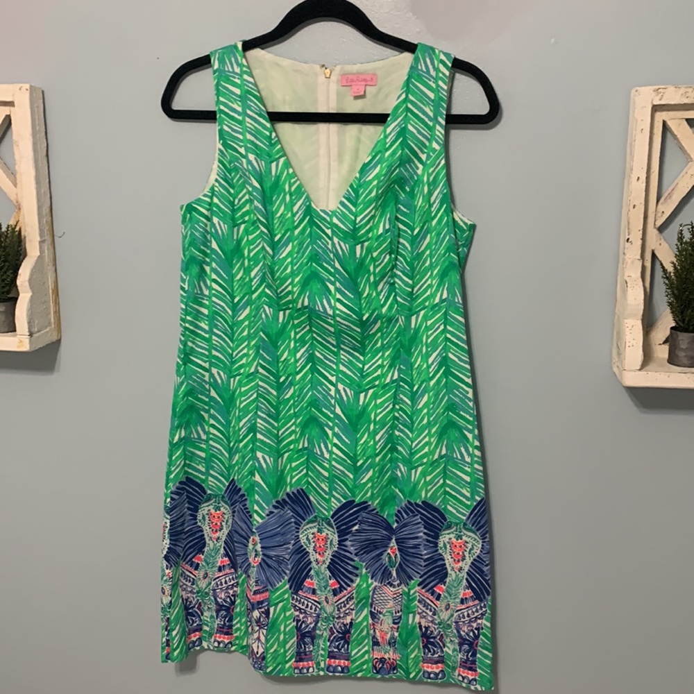 Lilly Pulitzer Elephant Dress. Sz 8.